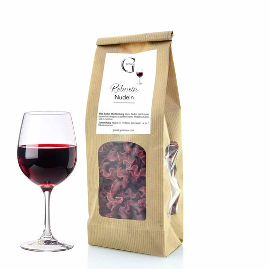 Rotwein Nudeln.