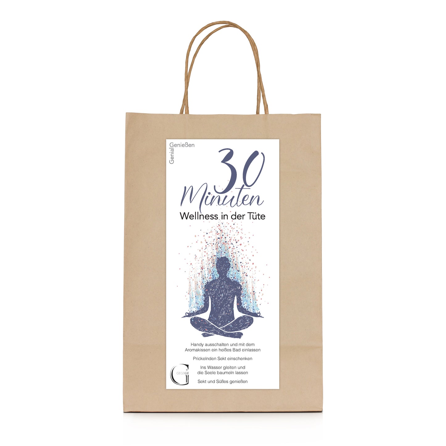 Liebevoll zusammengestelltes Wellness-Geschenkset von Genial Genießen mit entspannenden Produkten zum Verwöhnen und Genießen