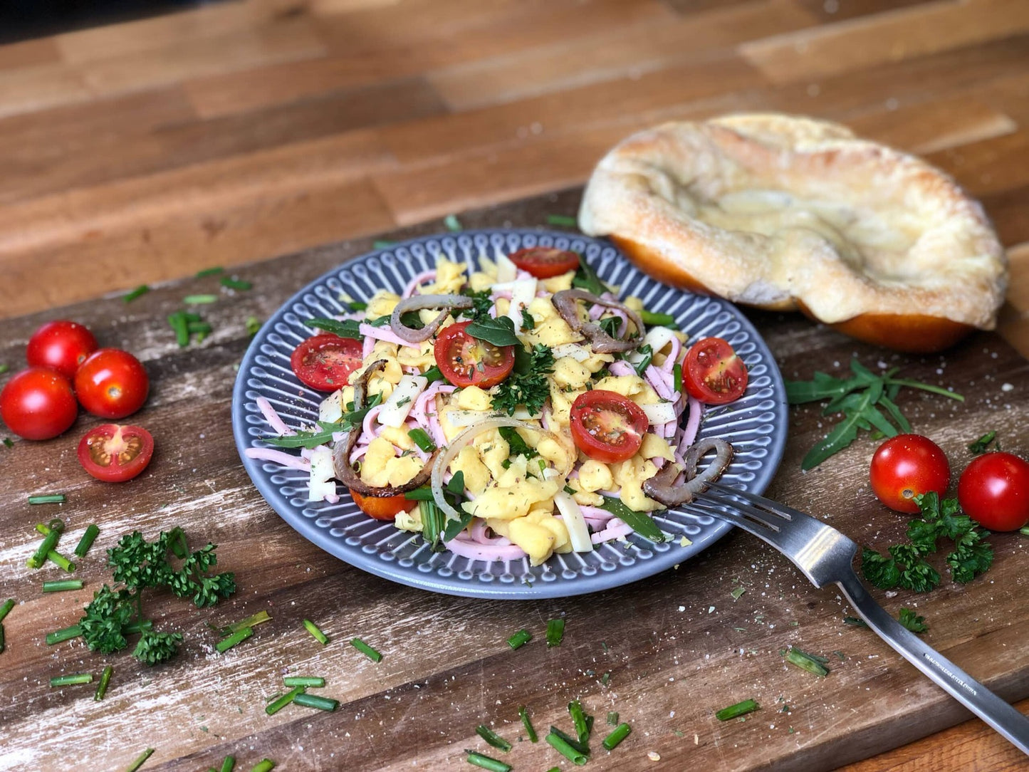 Spätzle-Wurst-Salat- Box