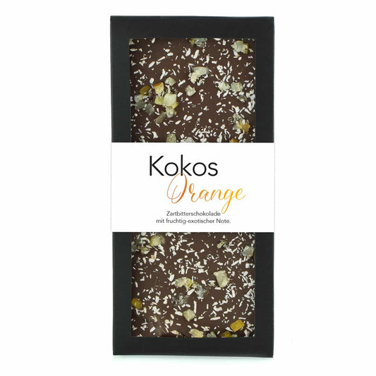 Kokos-Orange Schokoladentafel