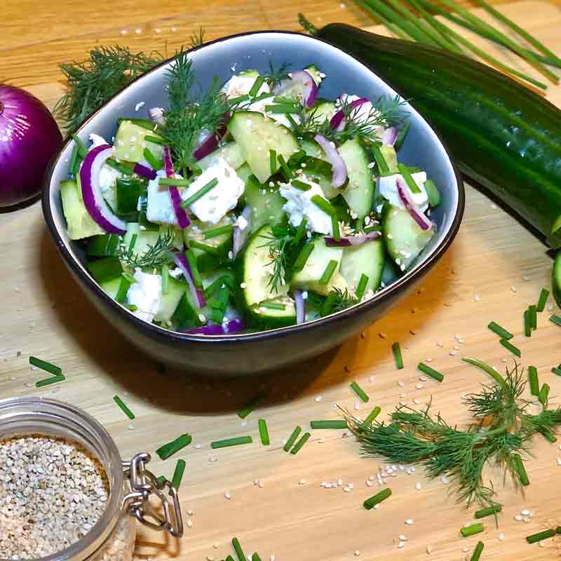 Gurken-Feta Salat