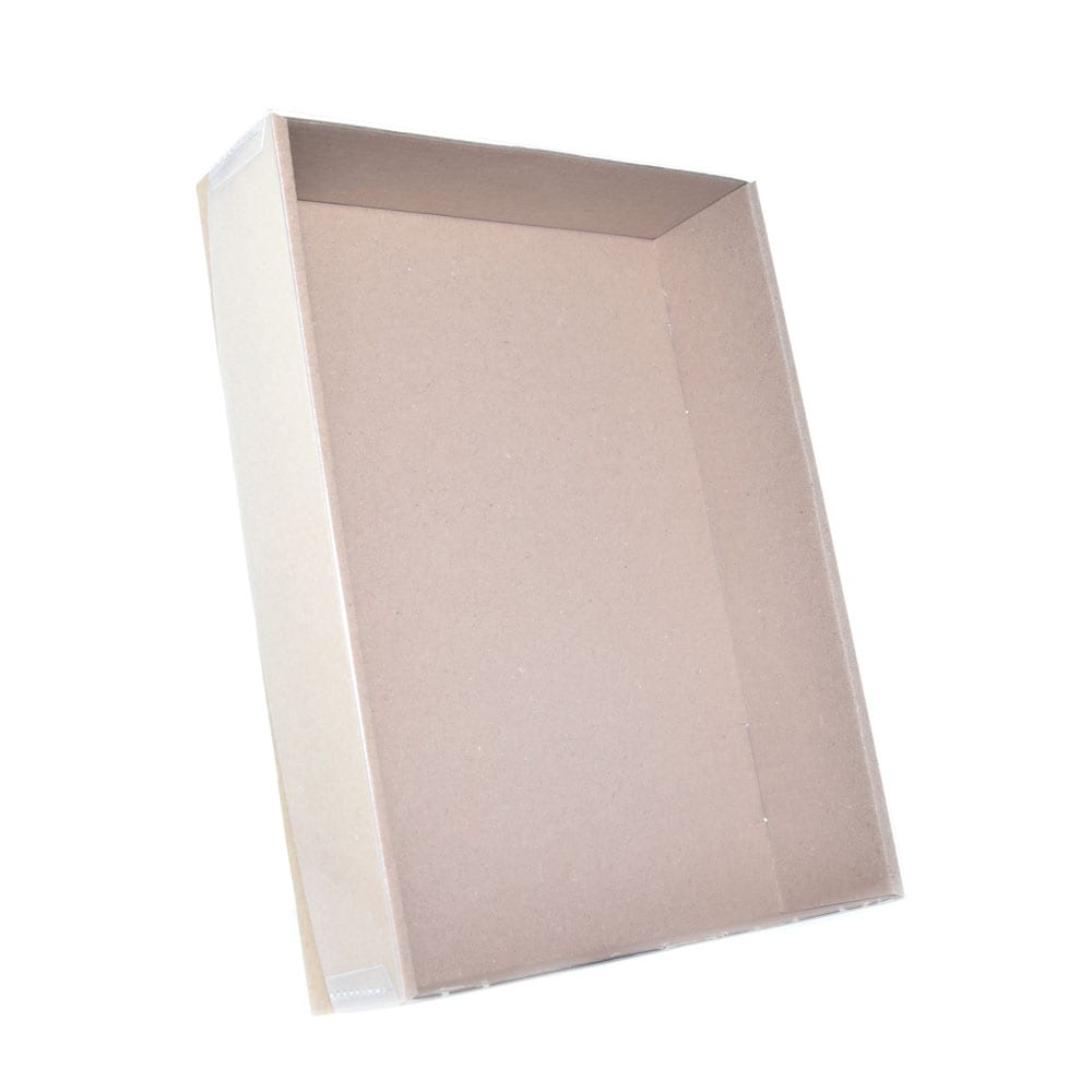 Stülpdeckelkarton mit Klarsichtdeckel 215x153x45- Ansicht 2
