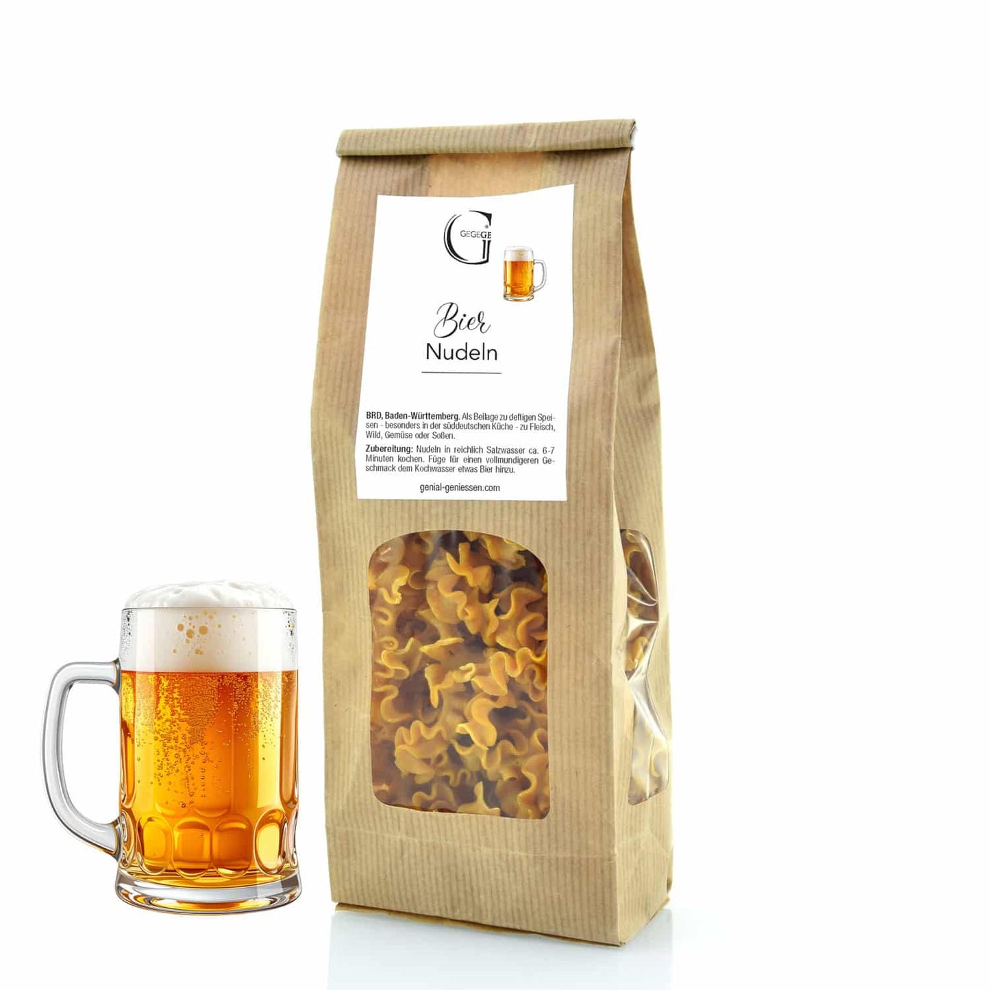 Bier Nudeln.