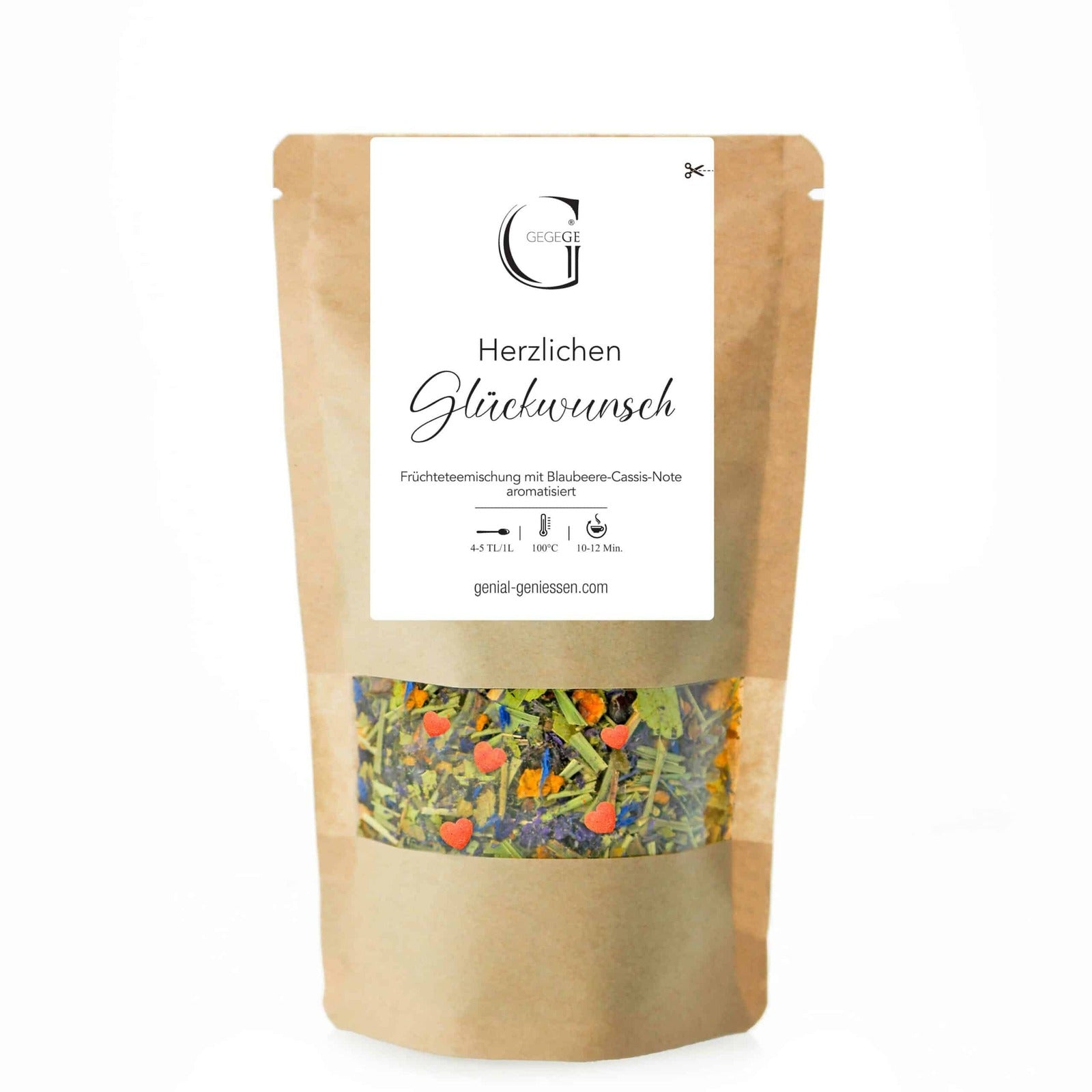 Herzlichen Glückwunsch Blaubeere Cassis Tee L