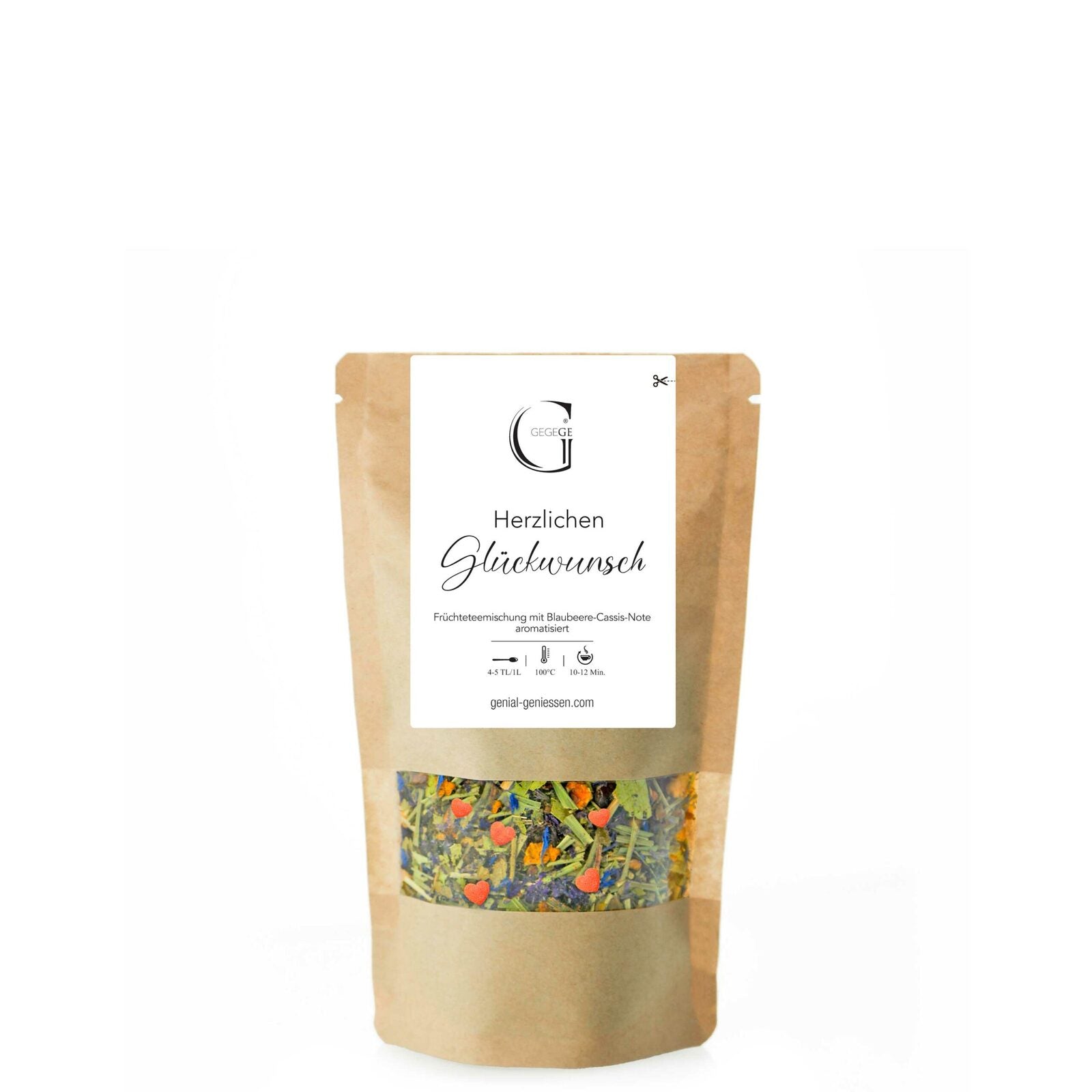 Herzlichen Glückwunsch Blaubeere Cassis Tee S