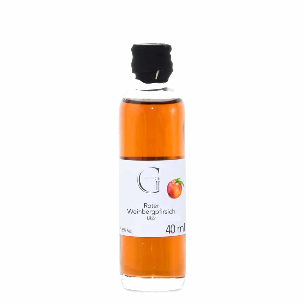 Roter Weinbergpfirsich Likör mini 40ml