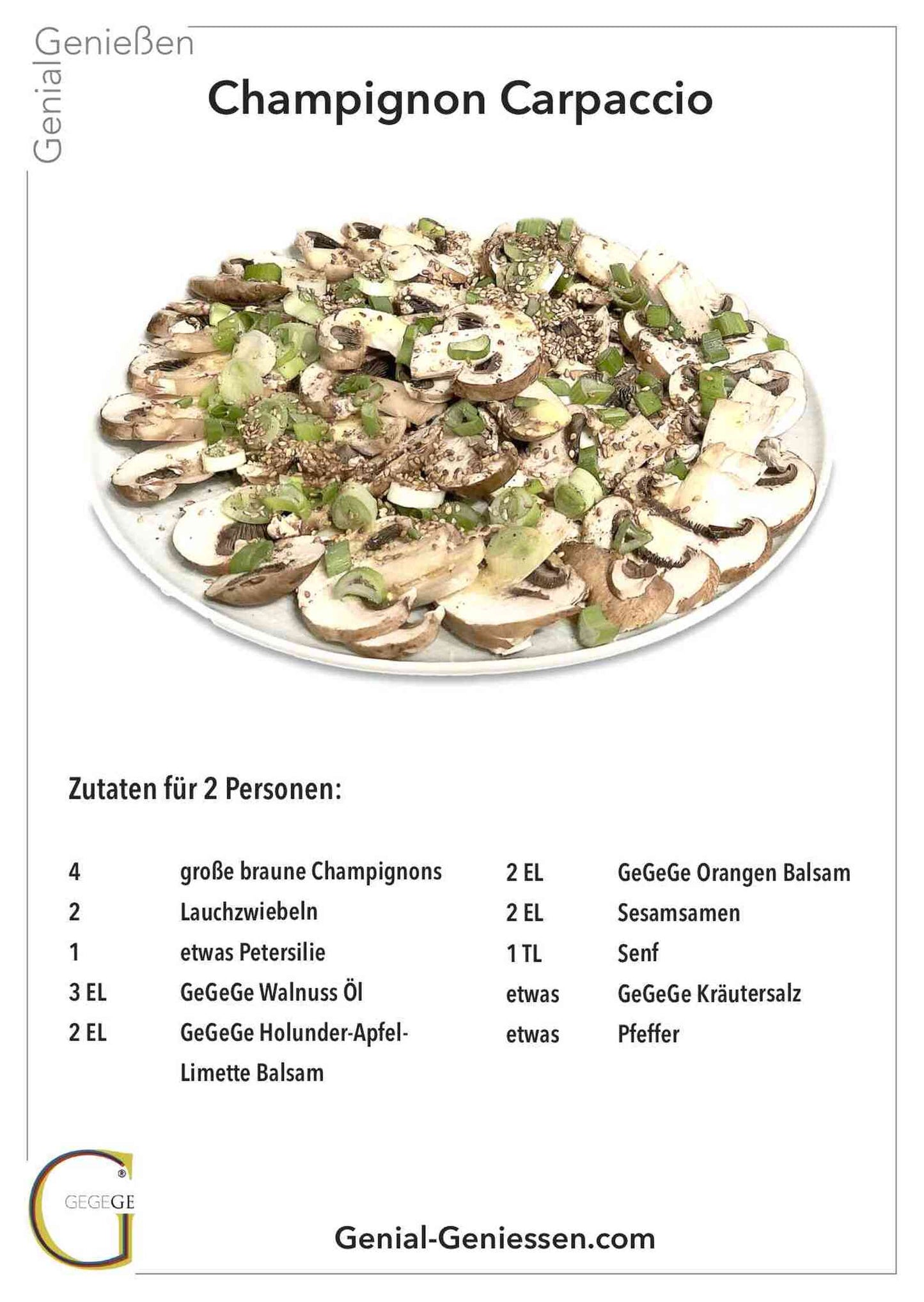Champignon-Carpaccio-Rezeptkarte WEB