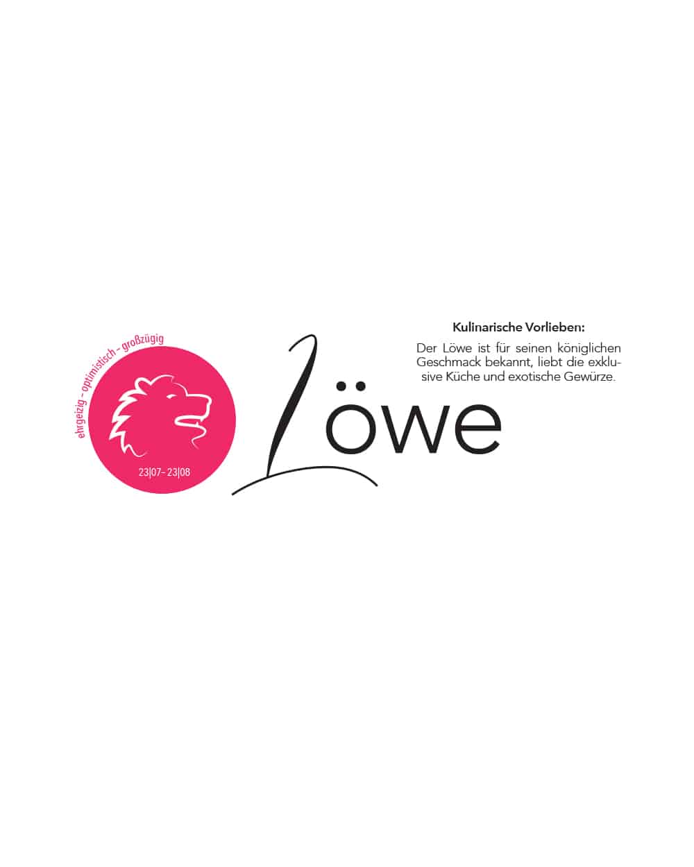Sternzeichen Löwe
