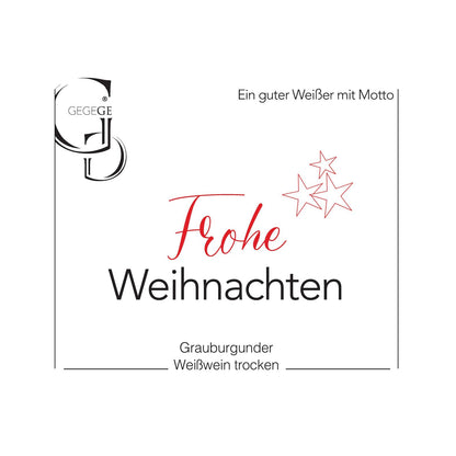 Grauburgunder Frohe Weihnachten