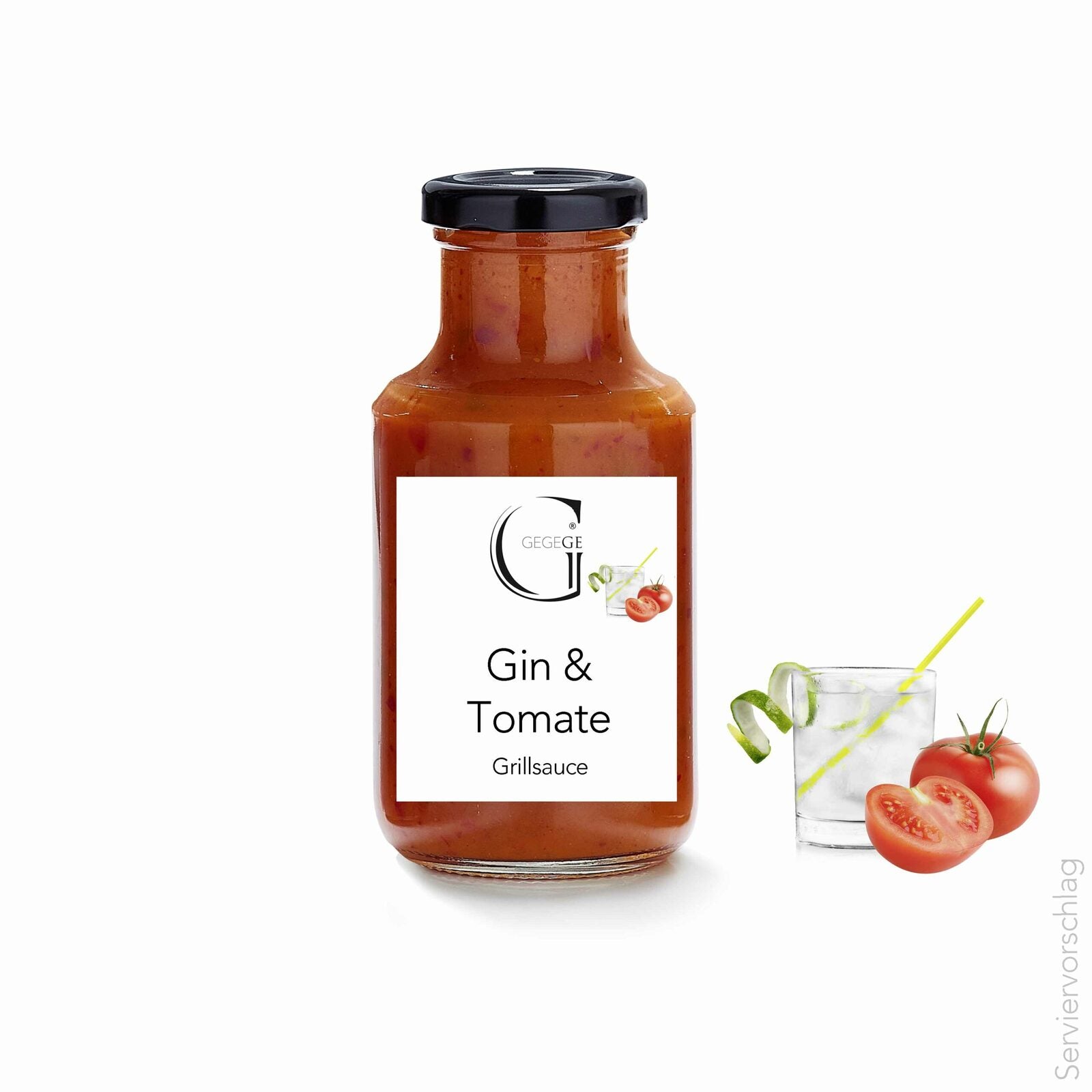 Grillsoße Gin und Tomate