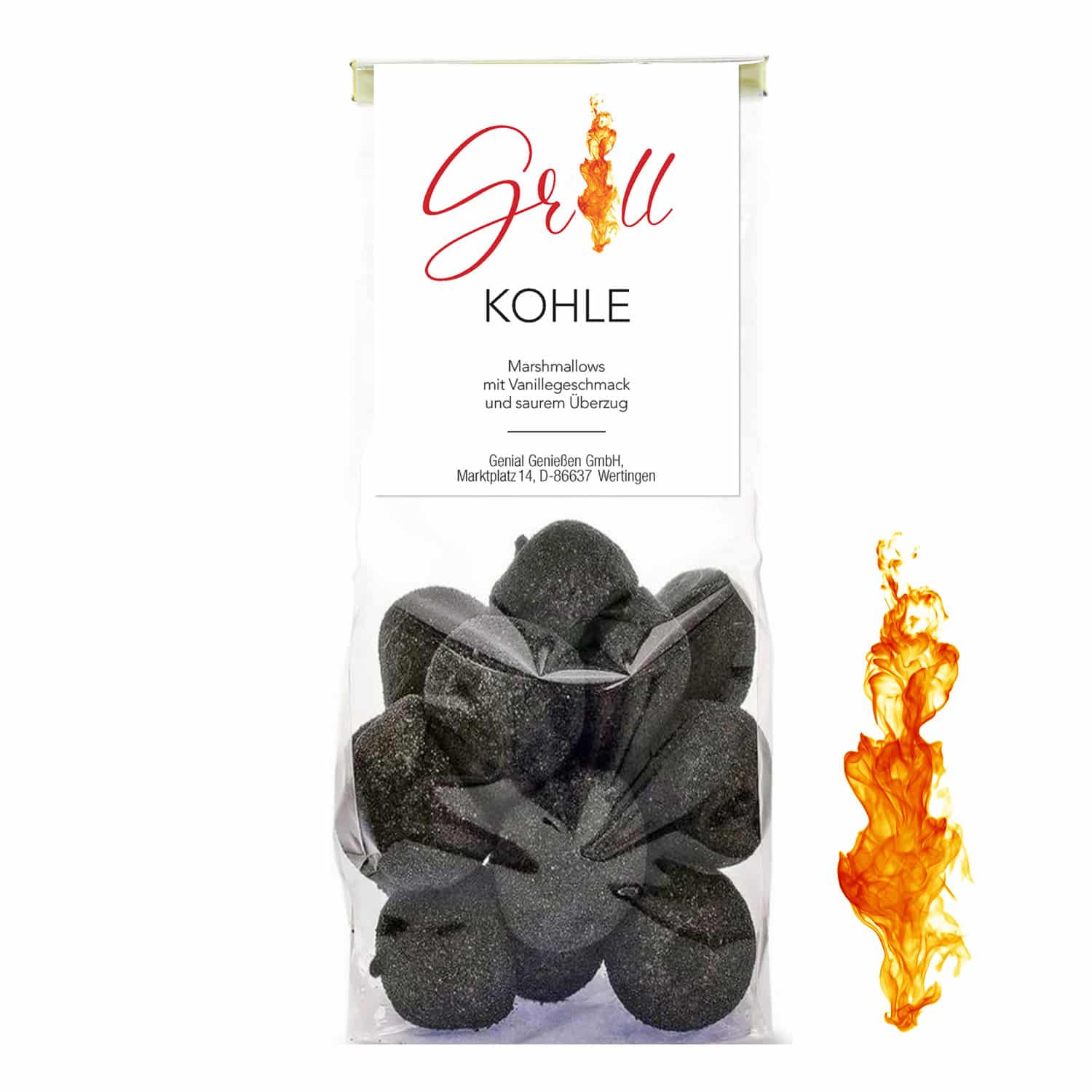 Marshmallow Grillkohle