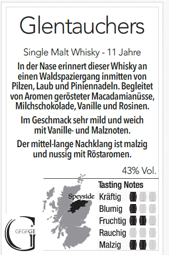 Glentauchers Whisky 11 Jahre