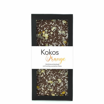 Kokos-Orange Schokoladentafel