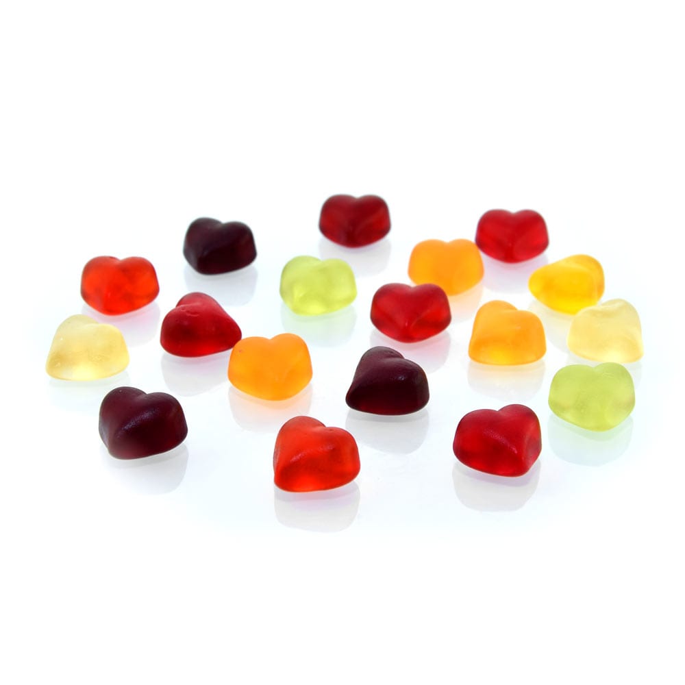 Genial Genießen Naschherzen - Herzgummibären - Detailaufnahme