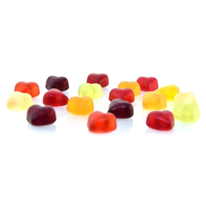 Genial Genießen Naschherzen - Fruchtgummis in Herzform - Detailaufnahme
