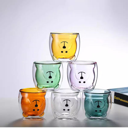 Isolierglas Bärendesign für Kalt und Heißgetränke
