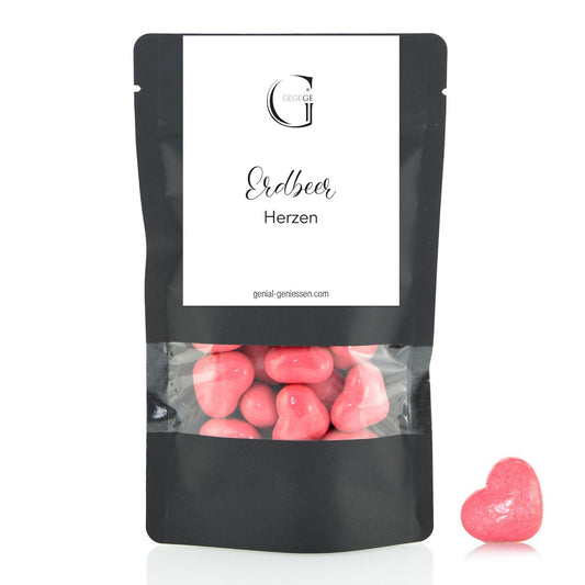 Erdbeer Herzen 70g