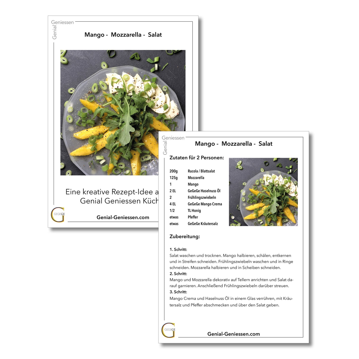 Mango Mozzarella Salat - Set