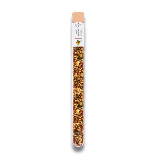 Pasta Würzer all'aglio im Reagenzglas