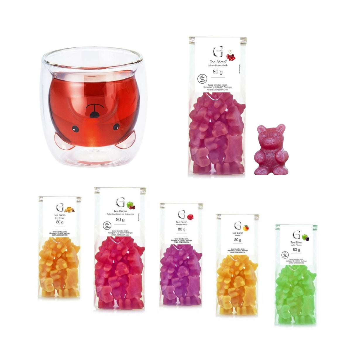 Tee-Bären Set mit Bärentasse