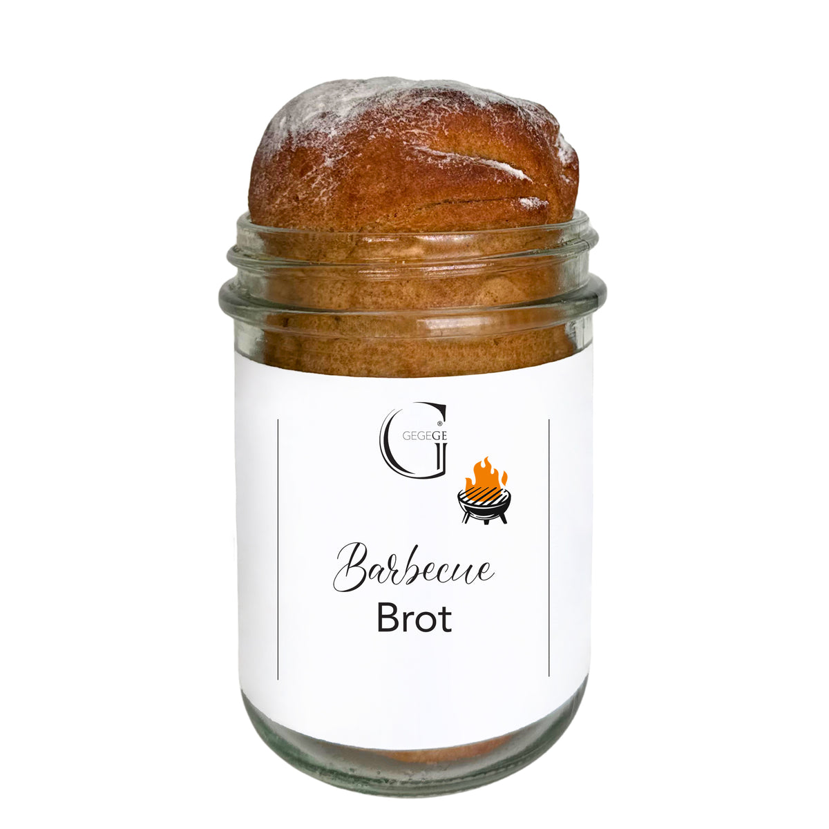 Brot im Glas Backmischung zum selber Backen Barbecue