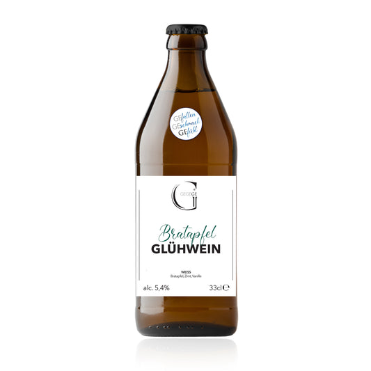 Bratapfel – GLÜHWEIN weiß 0,33l