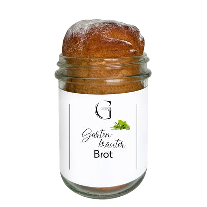 Brot im Glas Backmischung Gartenkräuter