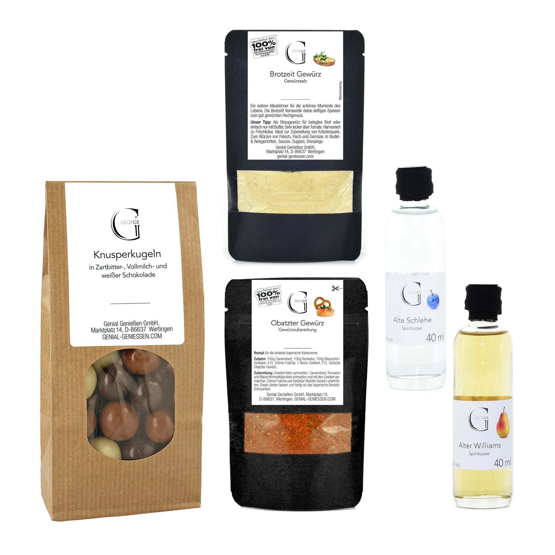 Set mit Spirituosen für Männer und Frauen
