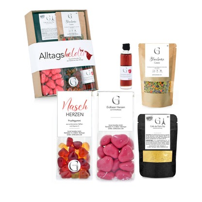 Geschenk mit Süßigkeiten, Gewürzen und weiteres für Frauen und Köche