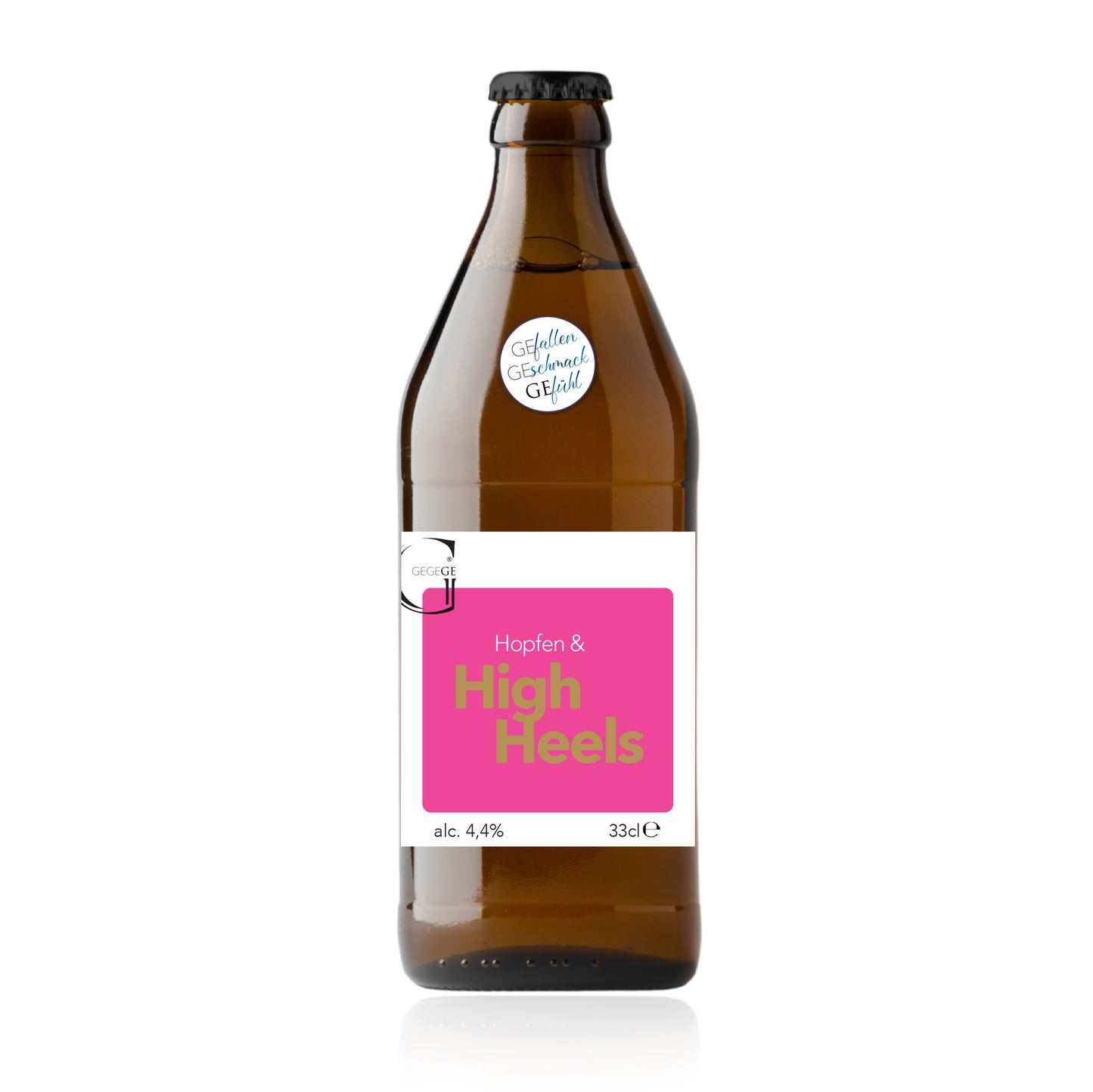 Lady Spruch Bier in der Flasche