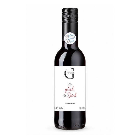 Spruch Glühwein Rot Ich glüh für Dich
