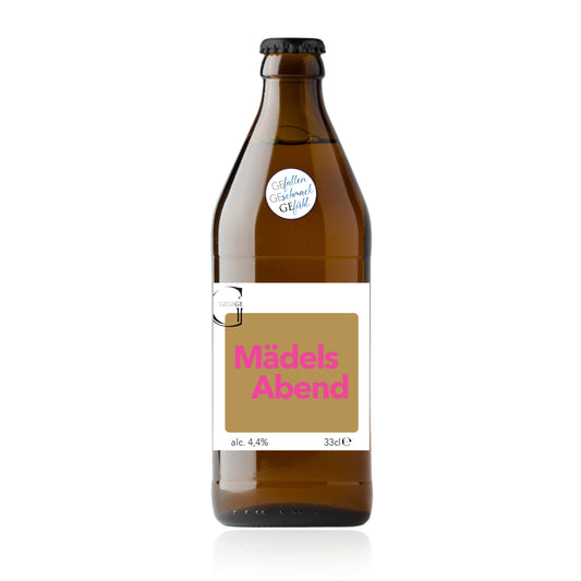 Lady Spruch Bier in der Flasche