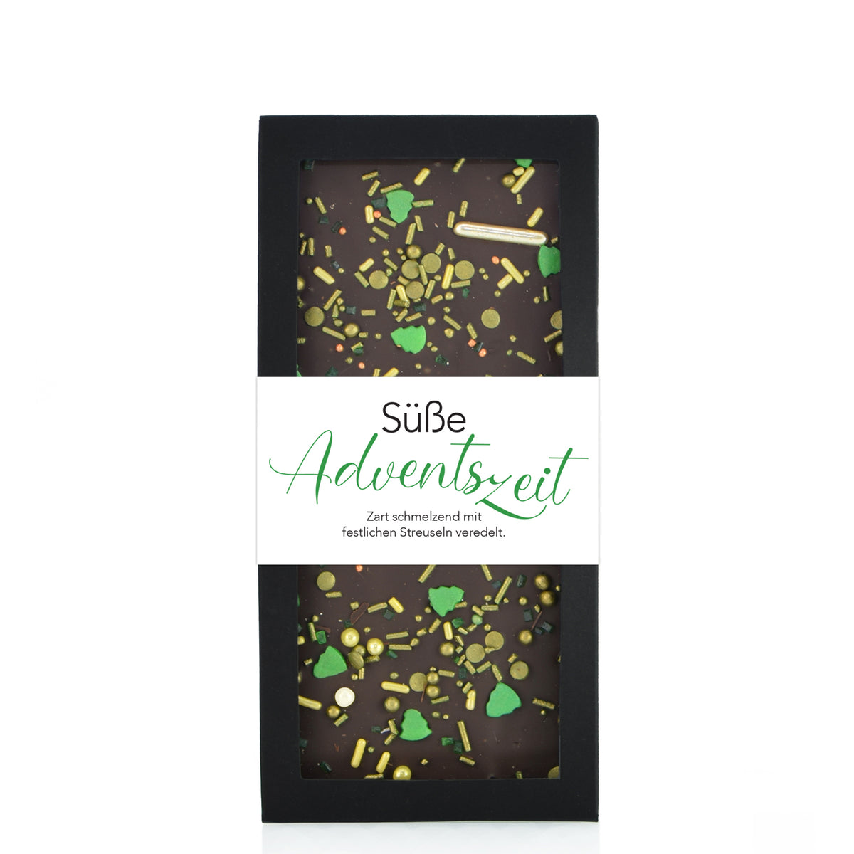 Vollmilch Schokoladentafel mit Zuckerstreusel Topping