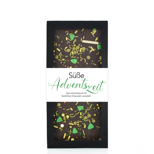 Vollmilch Schokoladentafel mit Zuckerstreusel Topping