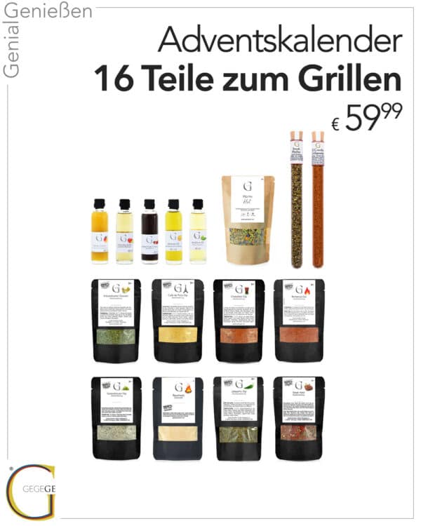 Adventskalender zum Grillen 16 Teile