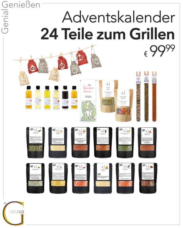 Adventskalender Grillen 24 Teile